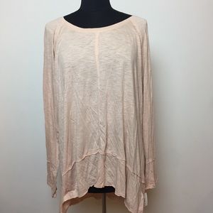 Style & Co. Pink Bridge Hem V-Neck Tunic Top
